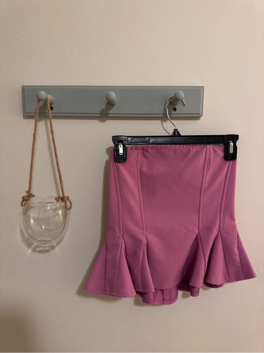 Sophie The Label Purple Fit and Flare Corset Boned Crop Top